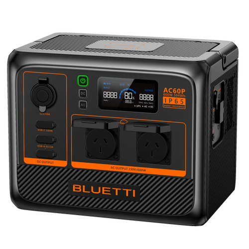 BLUETTI AC60P Portable Power Station | 600W 504Wh