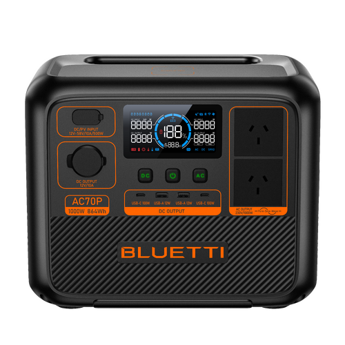 BLUETTI AC70P Portable Power Station | 1000W 864Wh