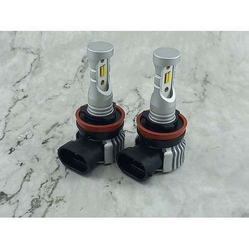 H11 Dual Colour Fog LED Globes (pair) White/Yellow